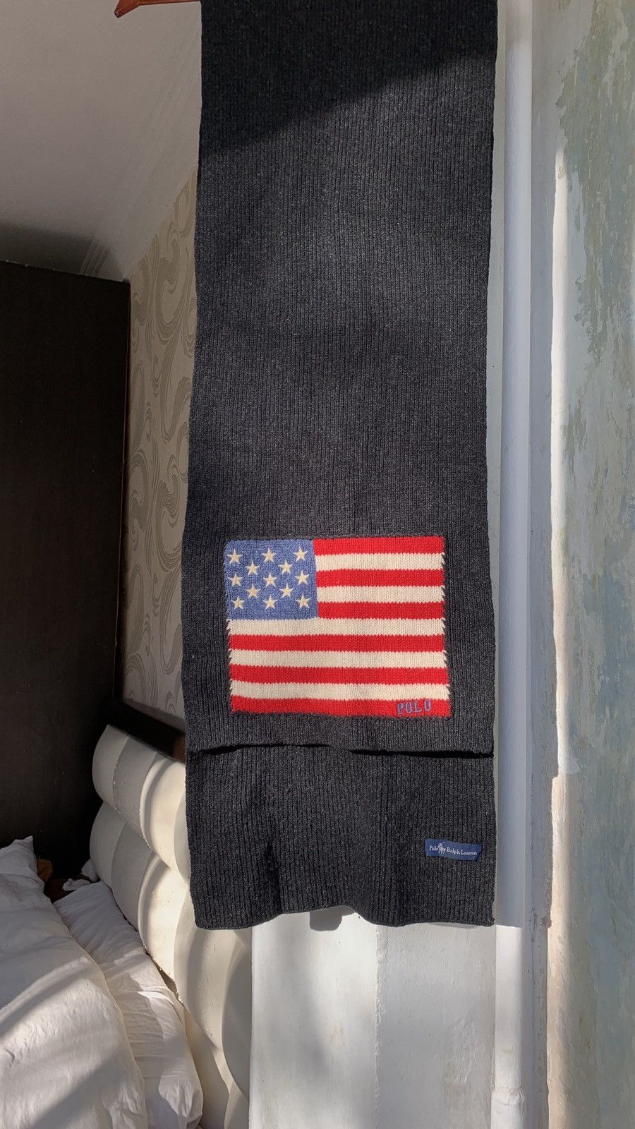 Vintage 🇺🇸 Polo Ralph Lauren USA Scarf Y2K VTG Hype Size ONE SIZE - 10 Thumbnail