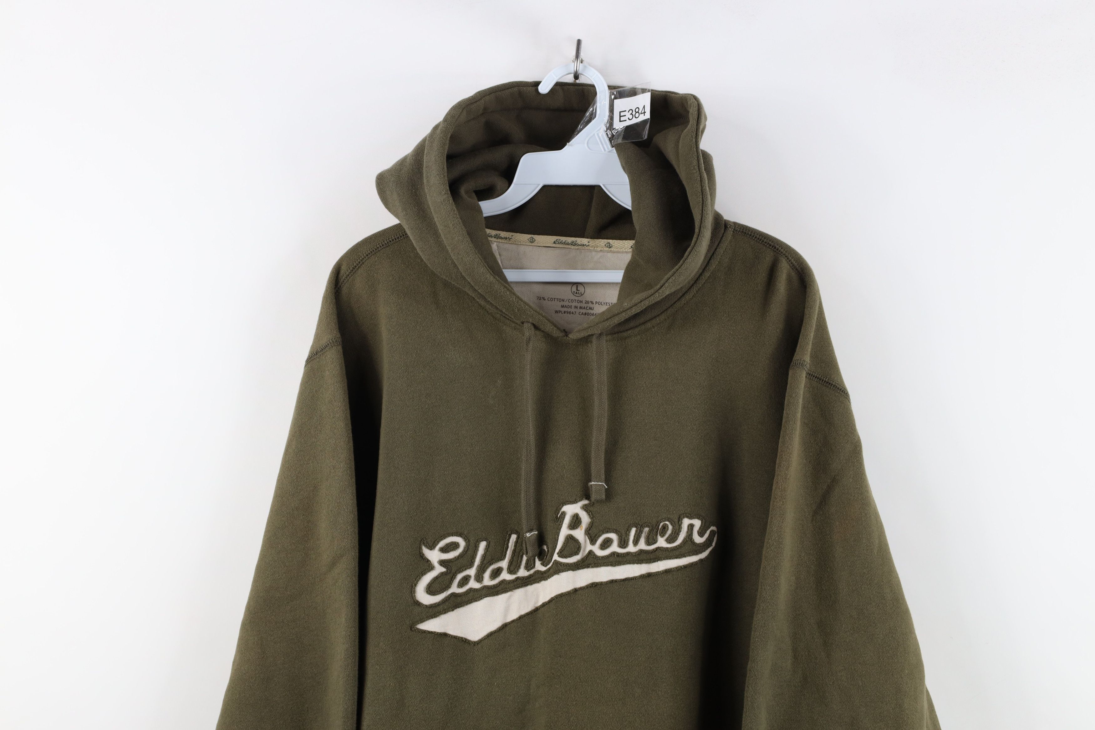 Eddie Bauer Vintage Eddie Bauer Script Heavyweight Hoodie Green Size US L / EU 52-54 / 3 - 2 Thumbnail