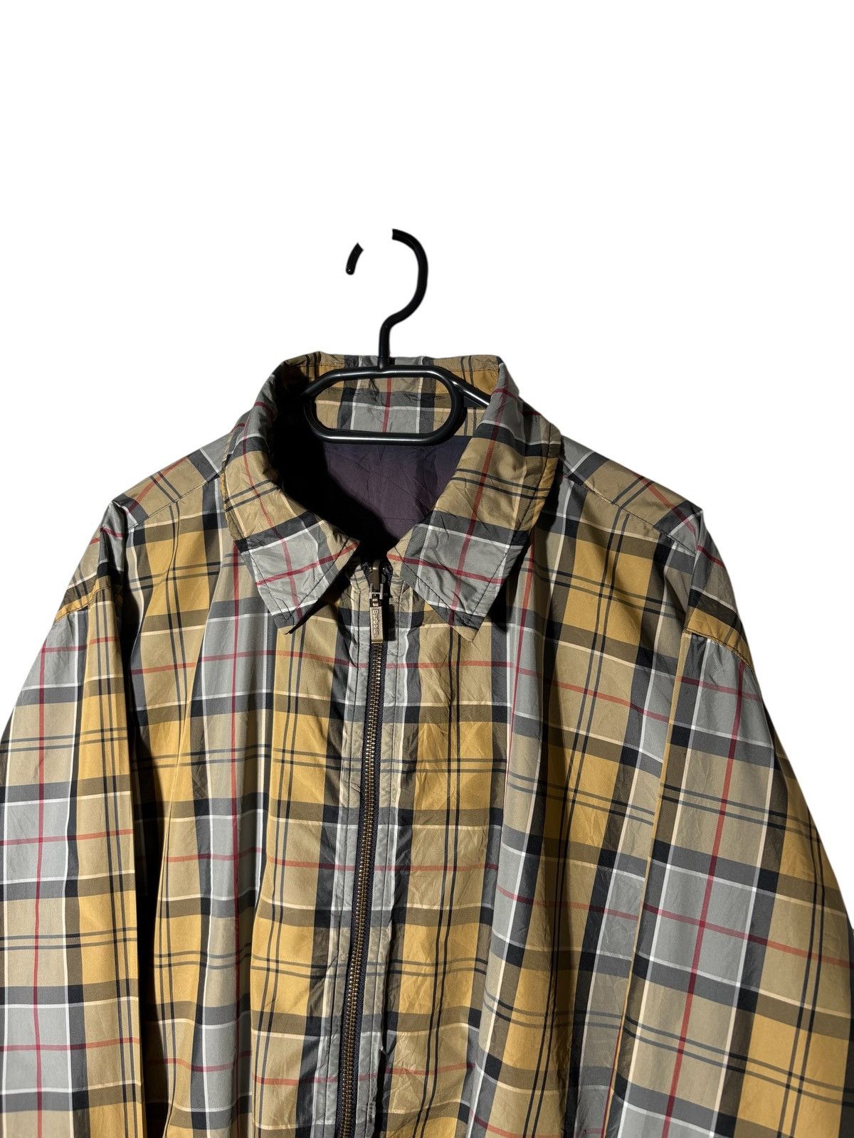Barbour Vintage Barbour Reversible Jacket Checkered Full Zip Size US XL / EU 56 / 4 - 2 Thumbnail
