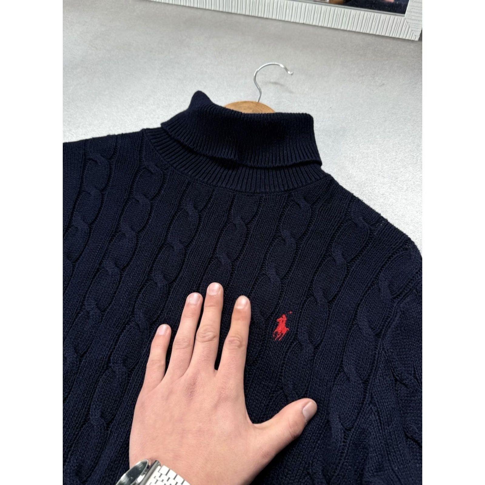 Polo Ralph Lauren Polo Ralph Lauren Sweater Turtleneck Blue Mens Pullover Knitted Old Money Size S Size US S / EU 44-46 / 1 - 4 Thumbnail