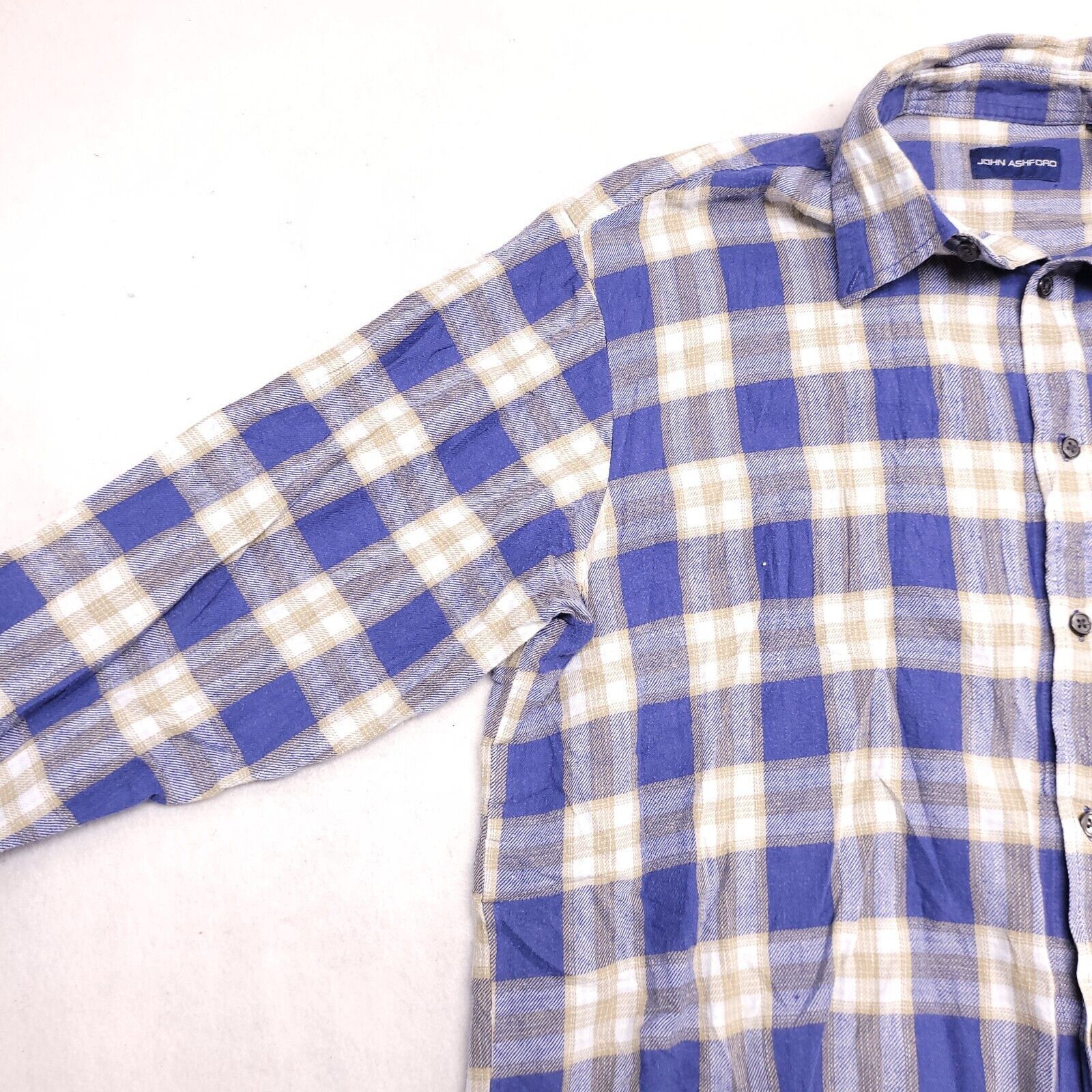John Ashford John Ashford Tartan Flannel Shirt Mens Size Large Blue Green Size US L / EU 52-54 / 3 - 4 Thumbnail