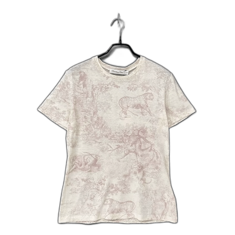 Dior Dior Pink Animal Print Short Sleeve Tee Size M / US 6-8 / IT 42-44 - 1 Thumbnail