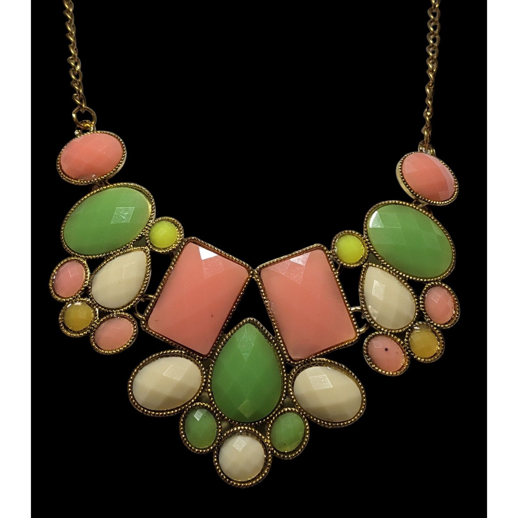 Other 60s Style Gemmed Bib Statement Necklace Size ONE SIZE - 2 Thumbnail