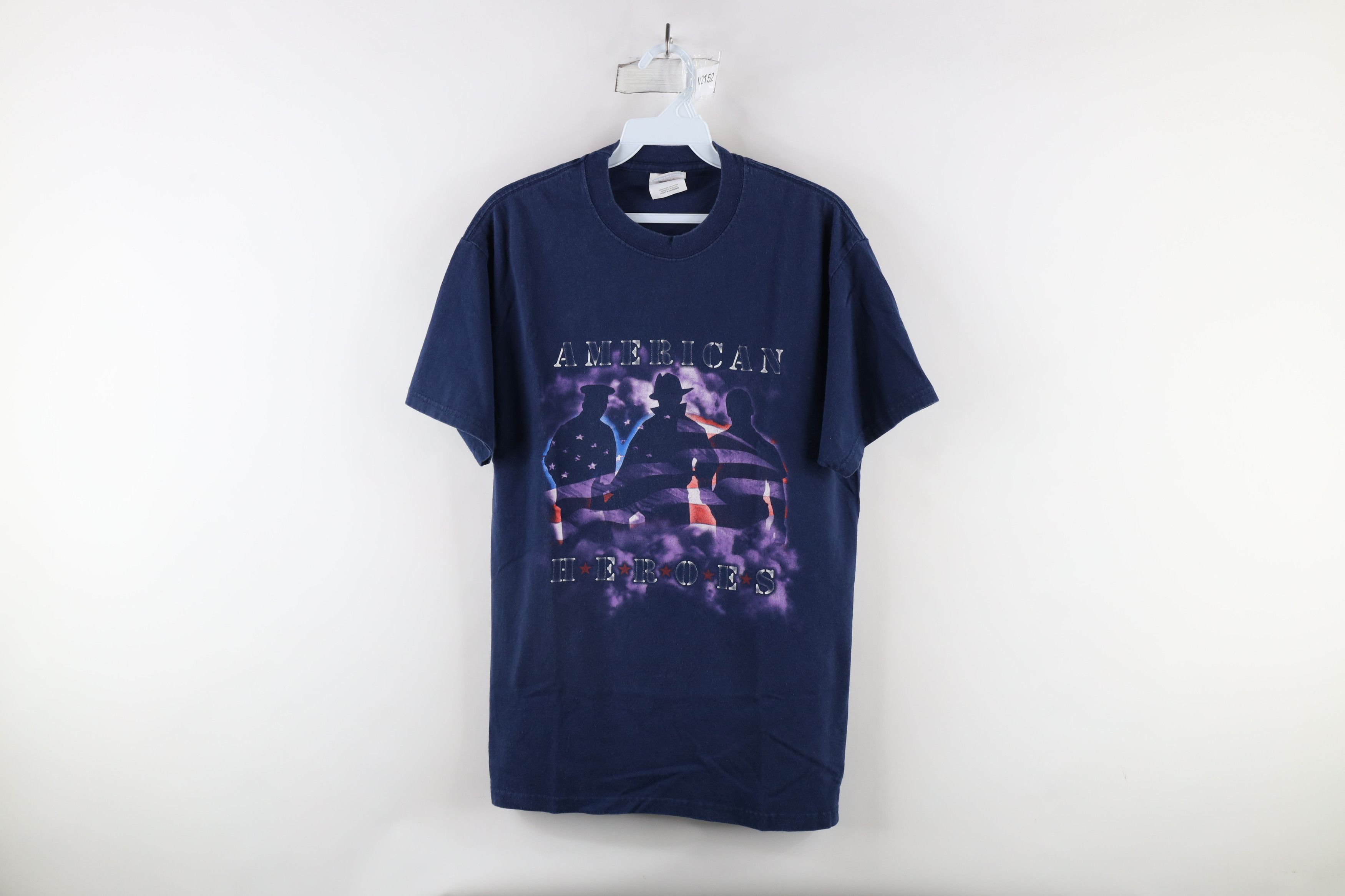 Vintage Vintage 90s Emergency Response American Heroes T-Shirt Blue Size US M / EU 48-50 / 2 - 1 Thumbnail