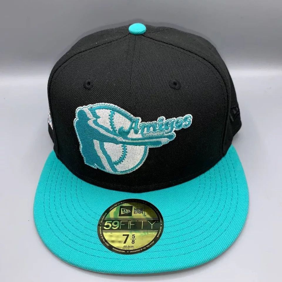 New Era Miami Amigos Hat Men 7 5/8 59Fifty New Era MiLB Fitted Cap Size ONE SIZE - 2 Thumbnail