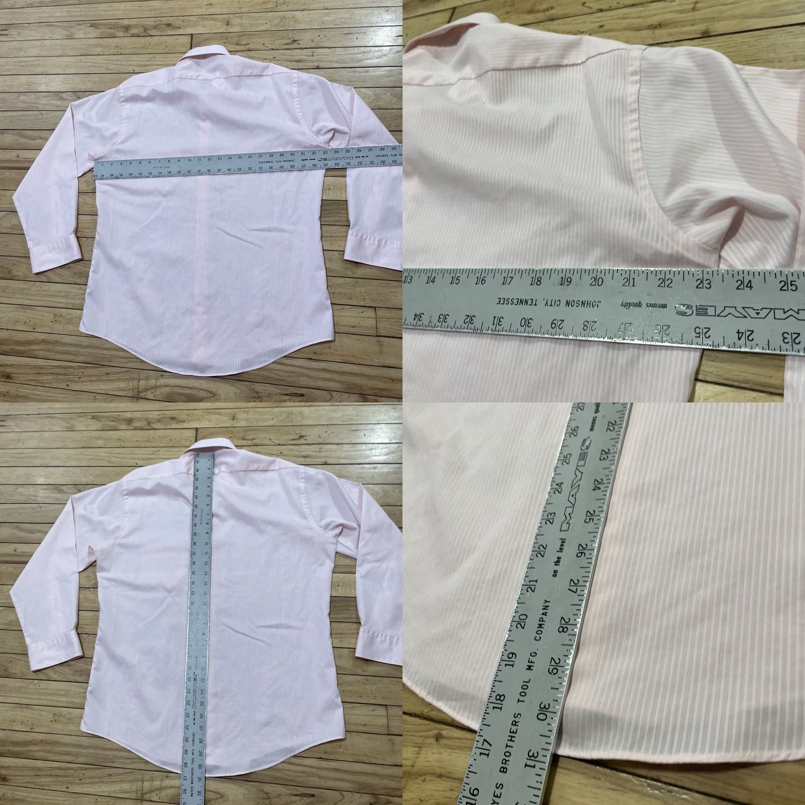 Pinko SURREY SOPHISTICATES Lightweight Shirt Mens 16 32/33 Pink Subtle Stripe Collared Button-Up Shirt Size US L / EU 52-54 / 3 - 8 Thumbnail