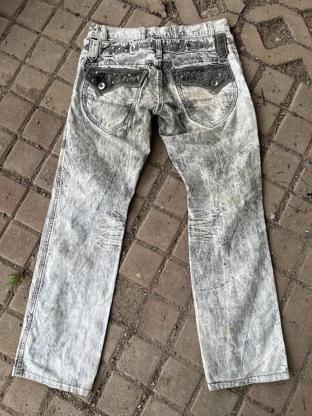 If Six Was Nine × Japanese Brand × Vintage Vintage Washed Studded Hysteric Inspired Denim Size US 31 - 19 Thumbnail