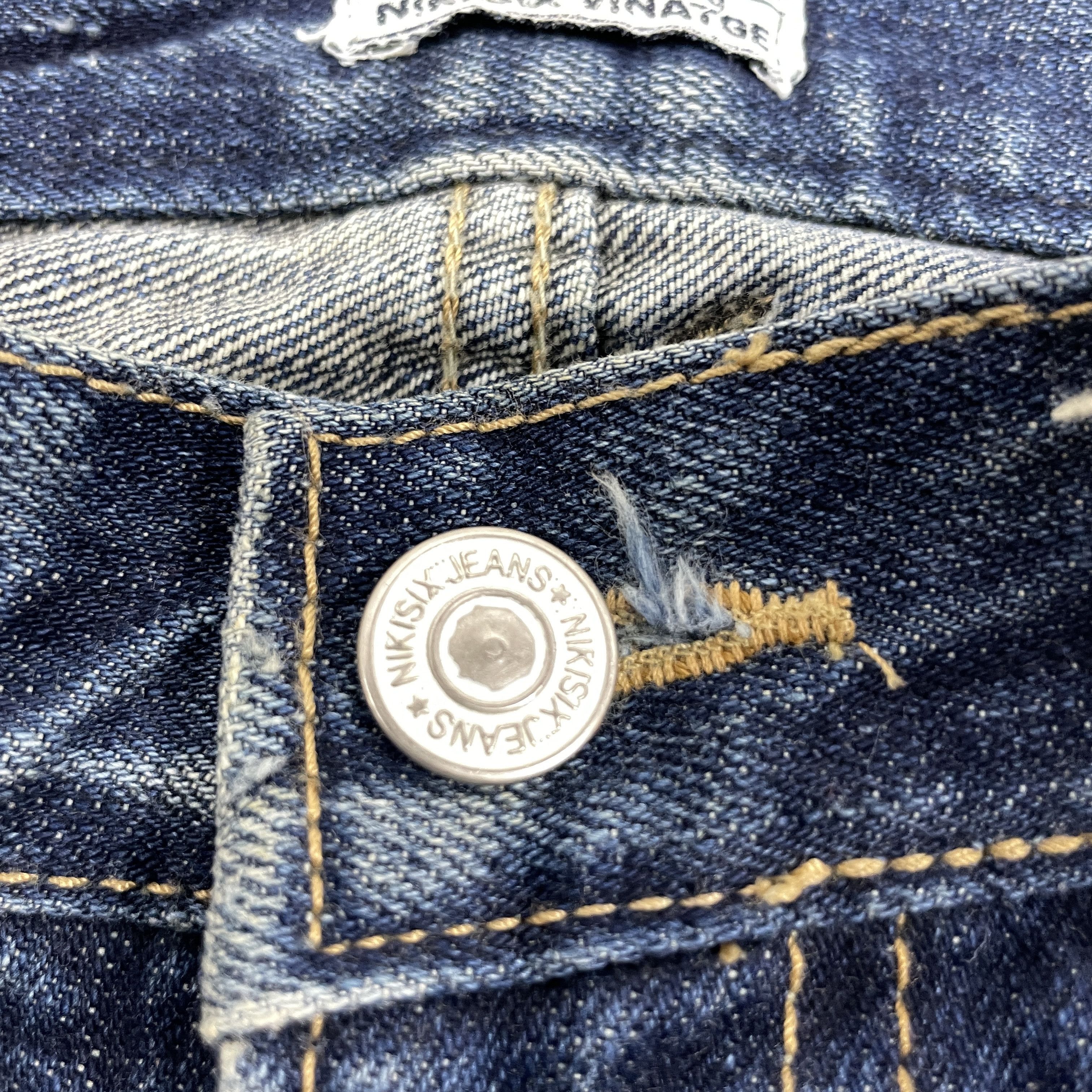 Japanese Brand × Vintage Vintage Nikisix Blue Denim Distressed Jeans - WC308 Size US 30 / EU 46 - 7 Thumbnail