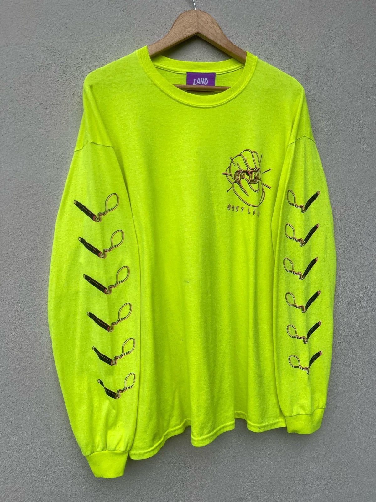 20471120 × Designer × Japanese Brand Land By Milkboy Easy Life Long Sleeve Tee Size US L / EU 52-54 / 3 - 3 Thumbnail
