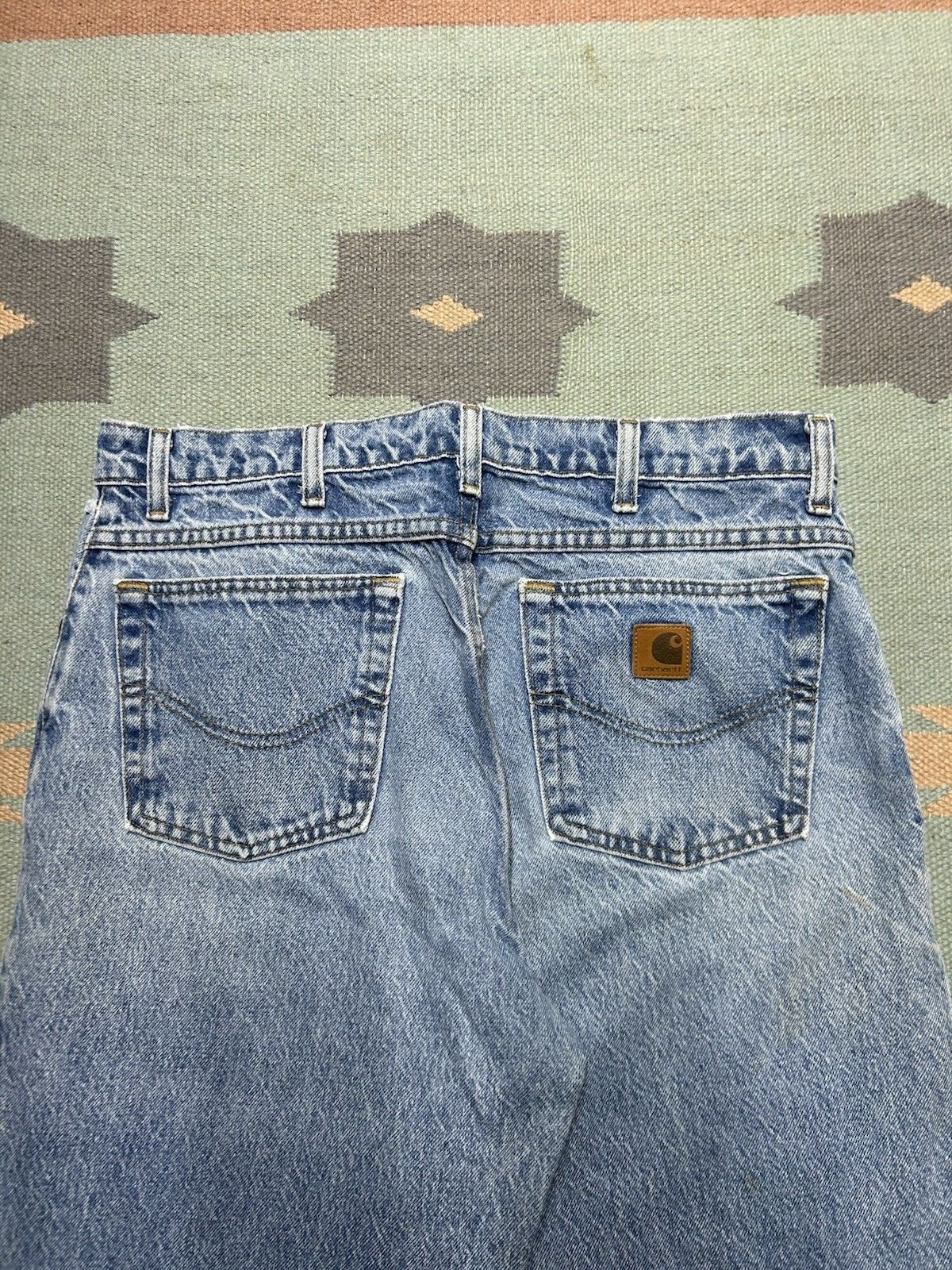 Vintage Vtg Carhartt jeans loose relaxed tapered B17 skater 34x31 Size US 34 / EU 50 - 10 Thumbnail