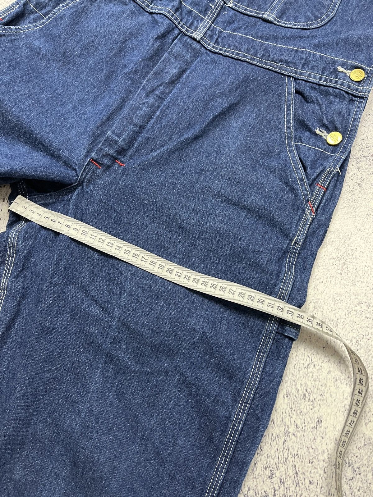 Dickies × Vintage Vintage Dickies Overall Carpenter Denim Jumpsuit Skate Rare Size US 32 / EU 48 - 17 Thumbnail