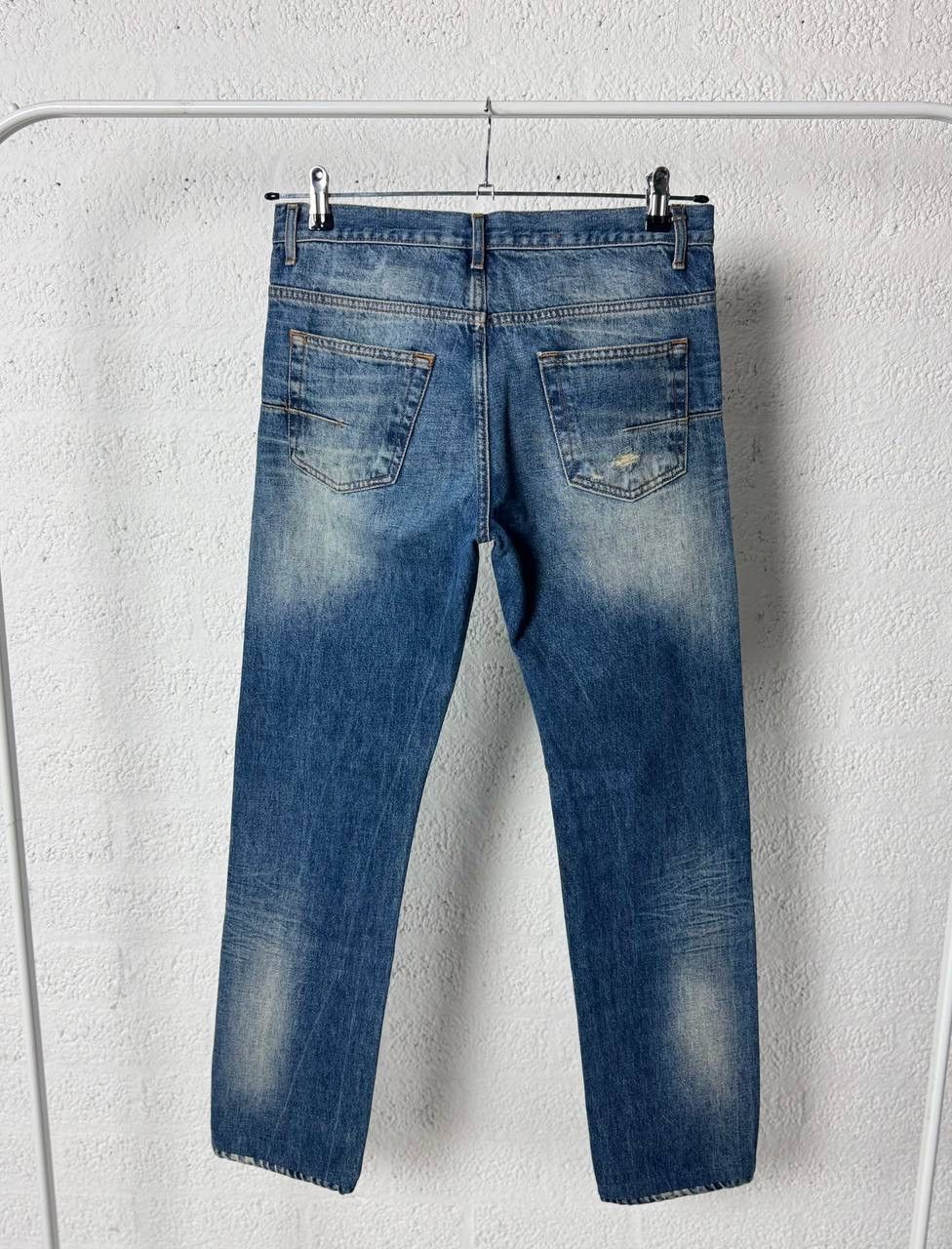 Dior Dior Hedi Slimane Distressed Denim Pants Size US 31 - 4 Thumbnail