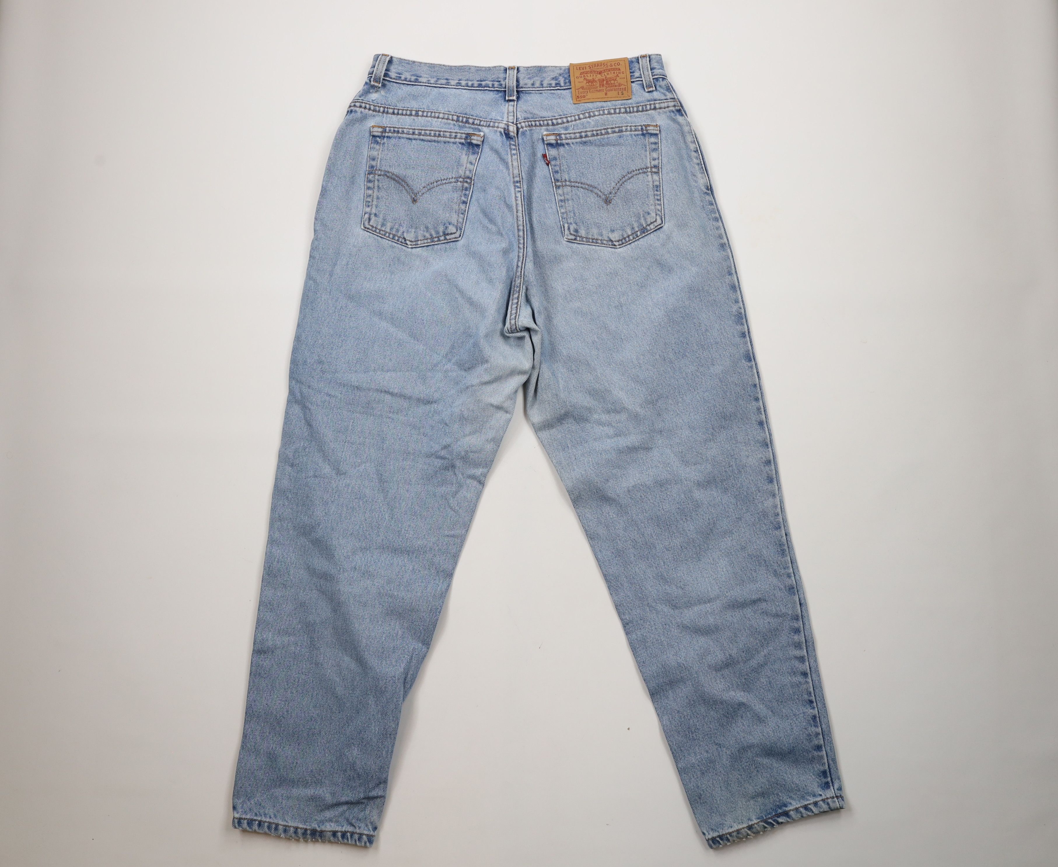 Levi's × Vintage Vintage 90s Levis 550 Relaxed Fit Tapered Leg Denim Jeans Size 38" / US 16 / IT 52 - 10 Thumbnail