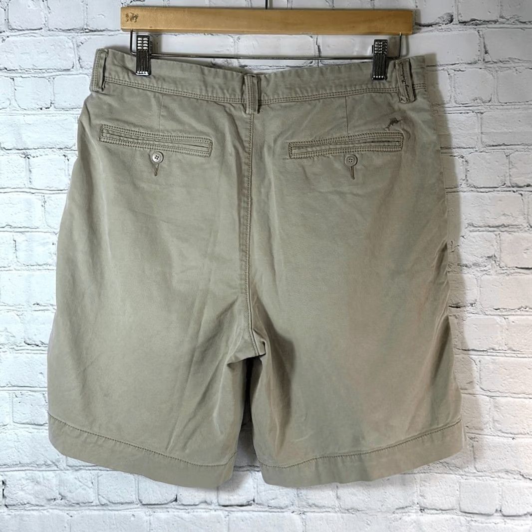 Tommy Bahama Tommy Bahama Men’s Chino Shorts Size 34 Green Tencel Cotton Spandex Stretch Regular Mens Size US 34 / EU 50 - 3 Thumbnail