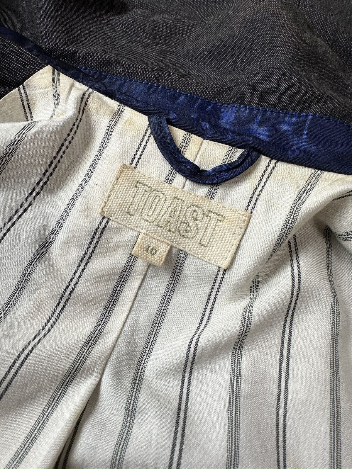 Other TOAST Linen Cotton Grey Double Breasted Blazer Jacket Size M / US 6-8 / IT 42-44 - 12 Thumbnail