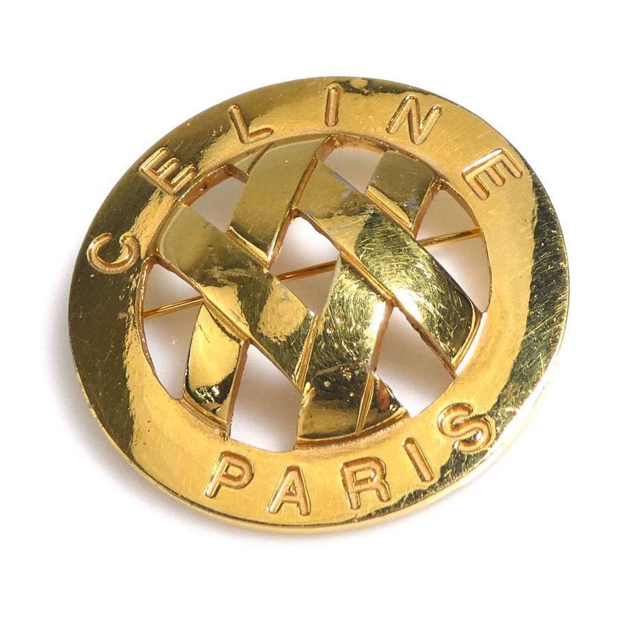 image of Celine Brooch Metal Gold Unisex, Women's