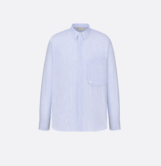 Dior o1w1db10625 Christian Dior Embroidery Shirt in Light Blue Size US L / EU 52-54 / 3 - 1 Thumbnail