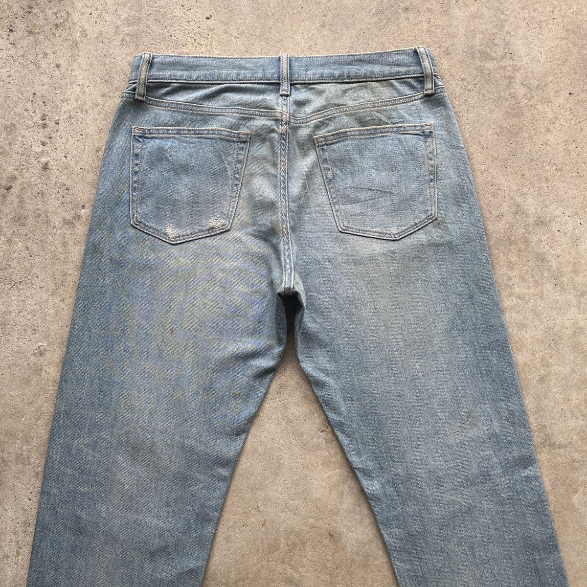 Japanese Brand W34💥 Vintage Japanese Distressed Jeans Faded Denim Pants Size US 34 / EU 50 - 8 Thumbnail