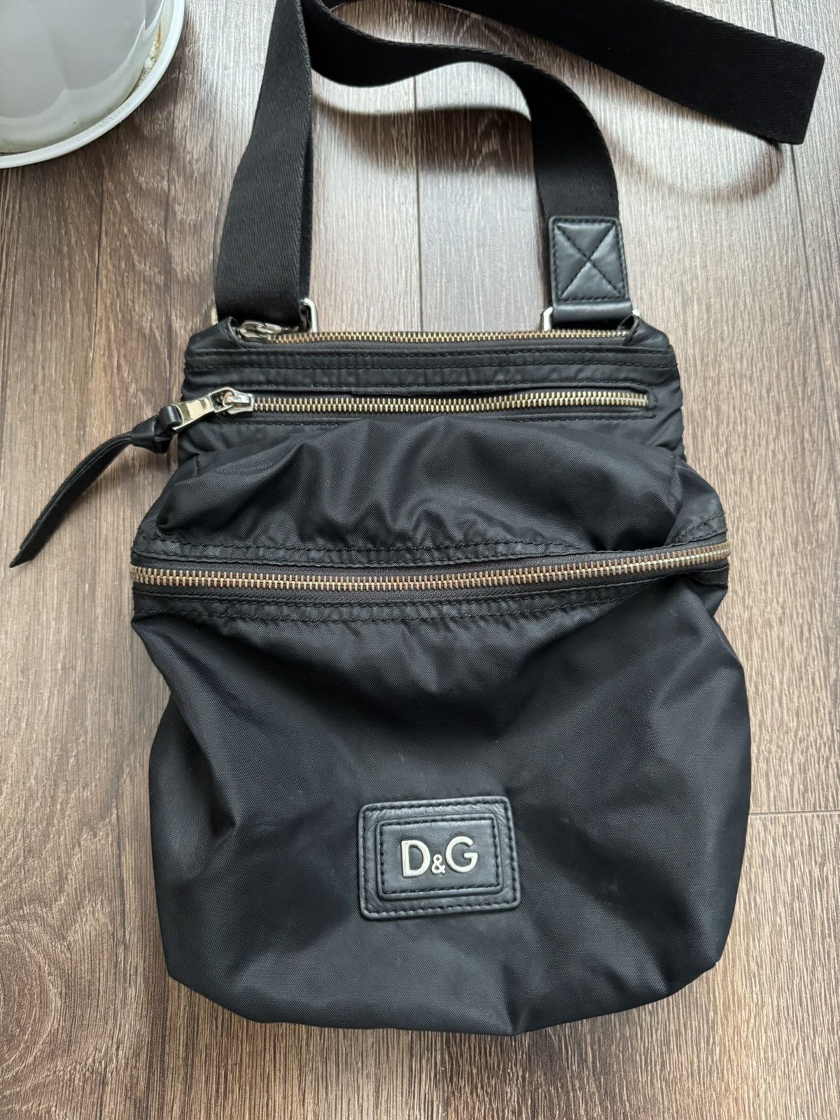 Dolce & Gabbana Dolce & Gabbana Shoulder Bag Logo Nylon Black Adjustable Leather Rare Size ONE SIZE - 3 Thumbnail