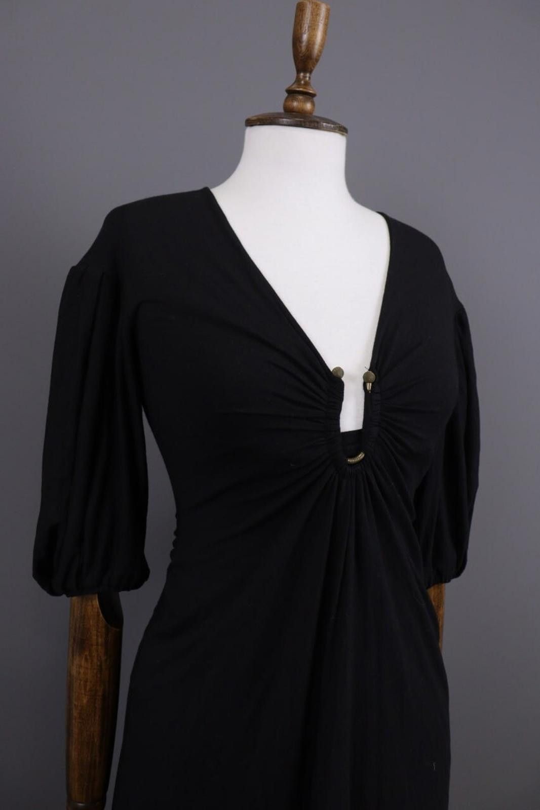 Just Cavalli Just Cavalli Black Designer Wool Evening Dress Sz 40/ XS Size M / US 6-8 / IT 42-44 - 6 Thumbnail