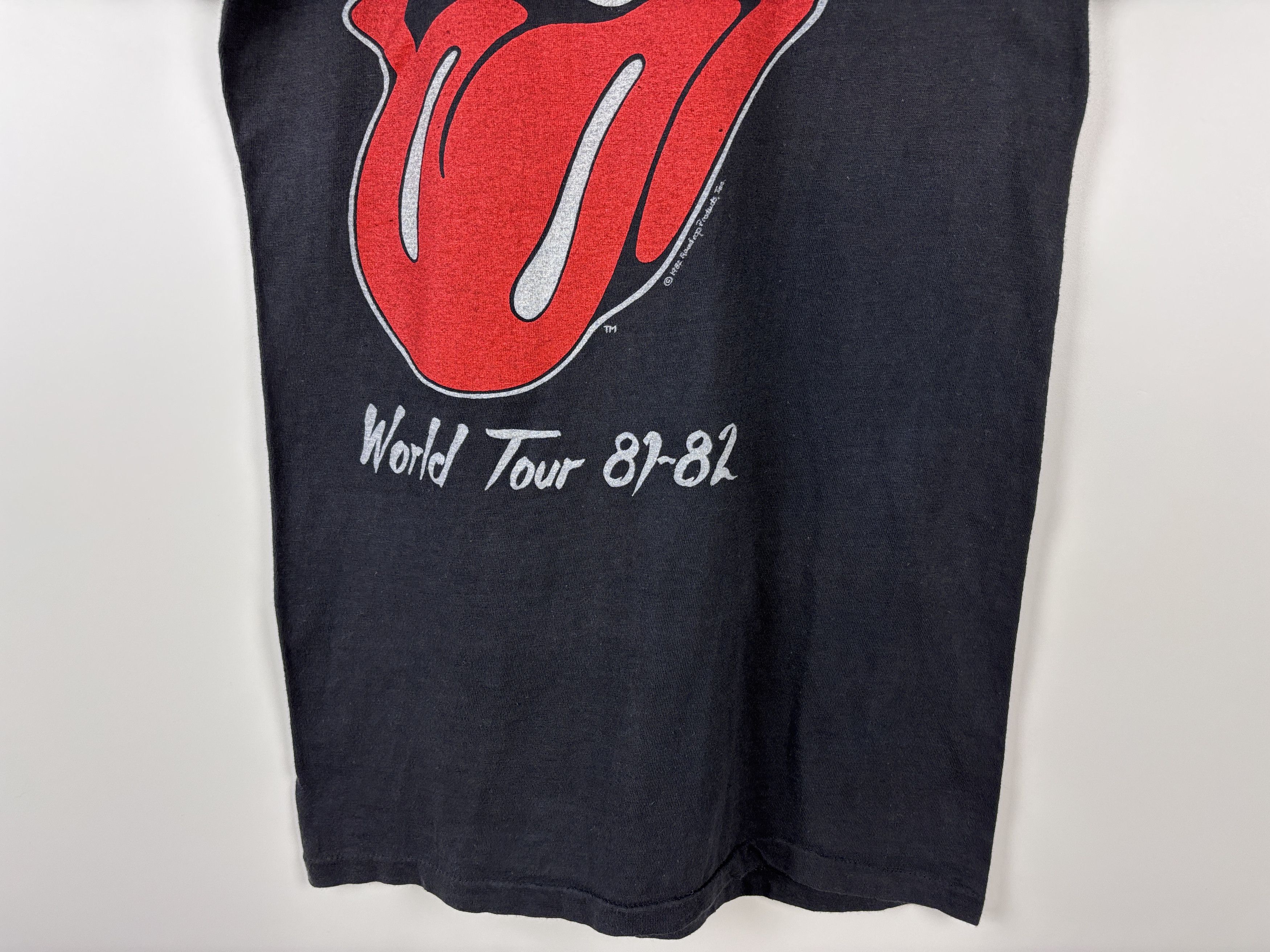 The Rolling Stones Rolling Stones 1981-82 World Tour T-Shirt Screen Stars Women Size S / US 4 / IT 40 - 3 Thumbnail