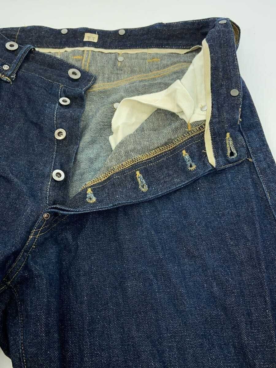 Taiga Takahashi Cotton Denim Trousers C. 1920s Damaged Indigo Size US 32 / EU 48 - 3 Thumbnail
