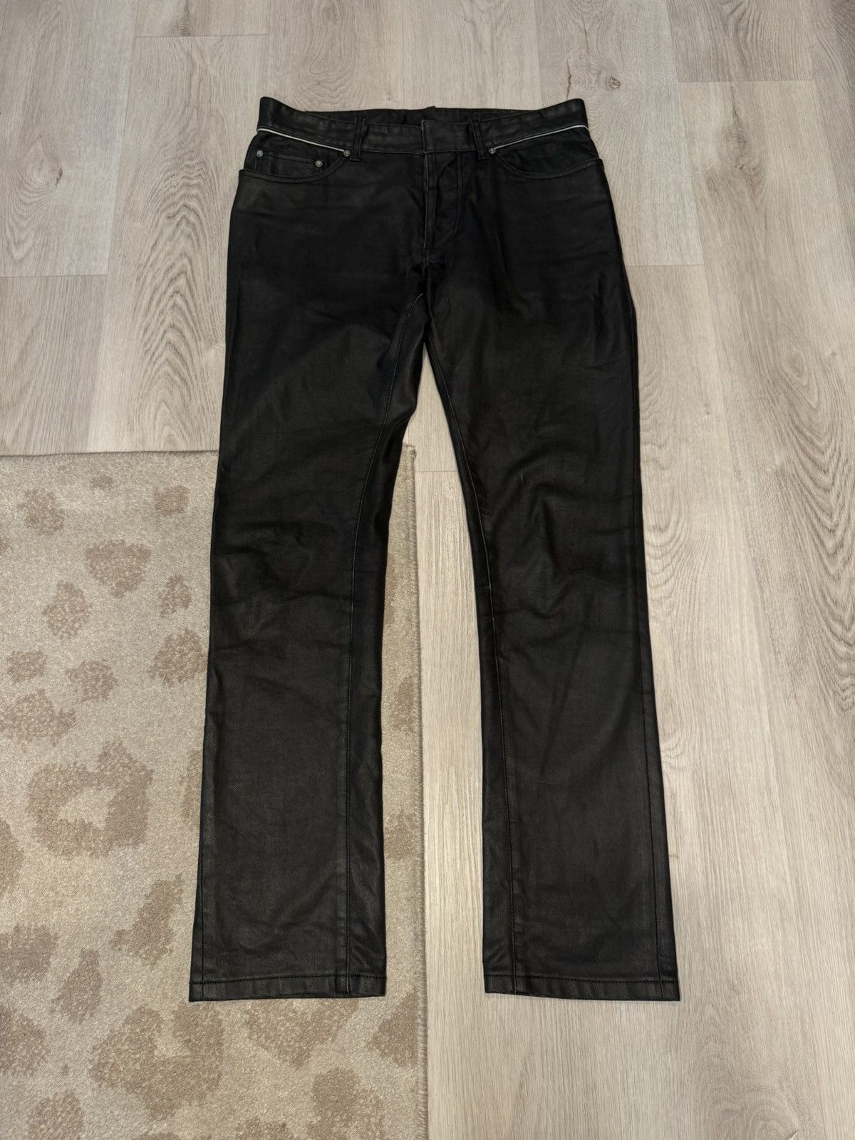 f/w 2014 waxed heavy denim skinny jeans!!