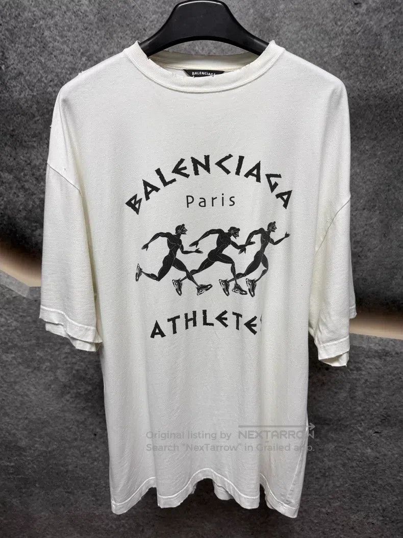 Balenciaga Balenciaga Marathon Short Sleeve Size US XXS / EU 40 - 1 Thumbnail