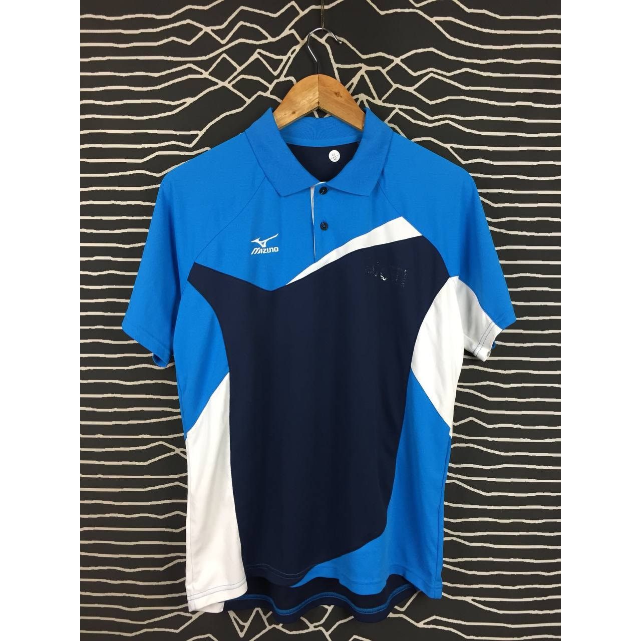 Japanese Brand × Mizuno Vtg Mizuno Small Logo Colorblock Activewear Polo Tee Size US M / EU 48-50 / 2 - 1 Thumbnail