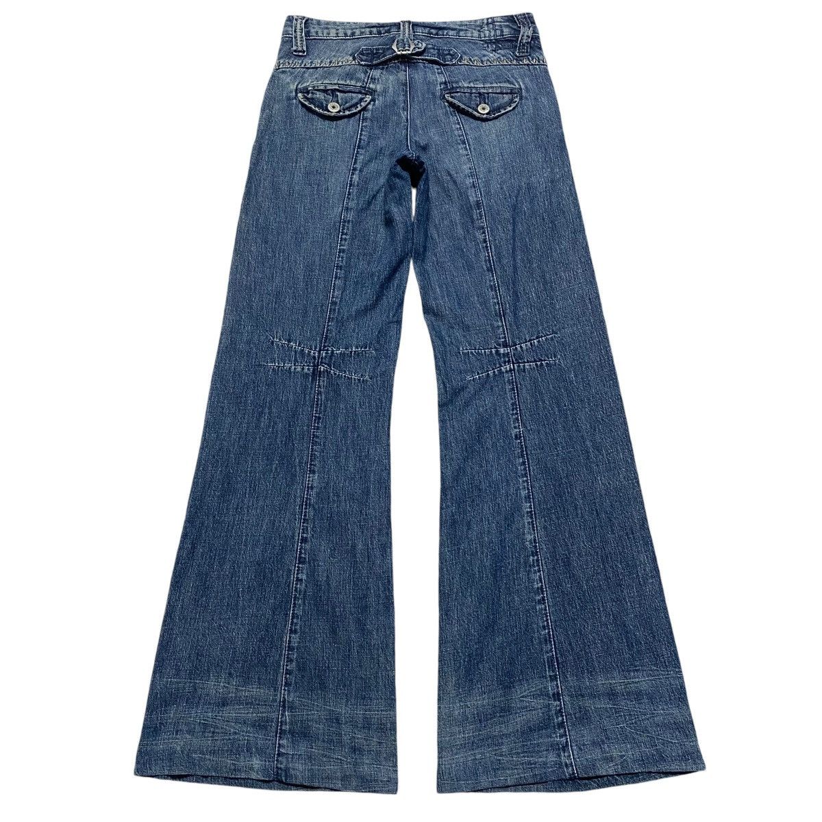 Marithe + Francois Girbaud Marithe Francois Girbaud Denim Super Flare Low Rise Jeans Size 28" / US 6 / IT 42 - 2 Thumbnail