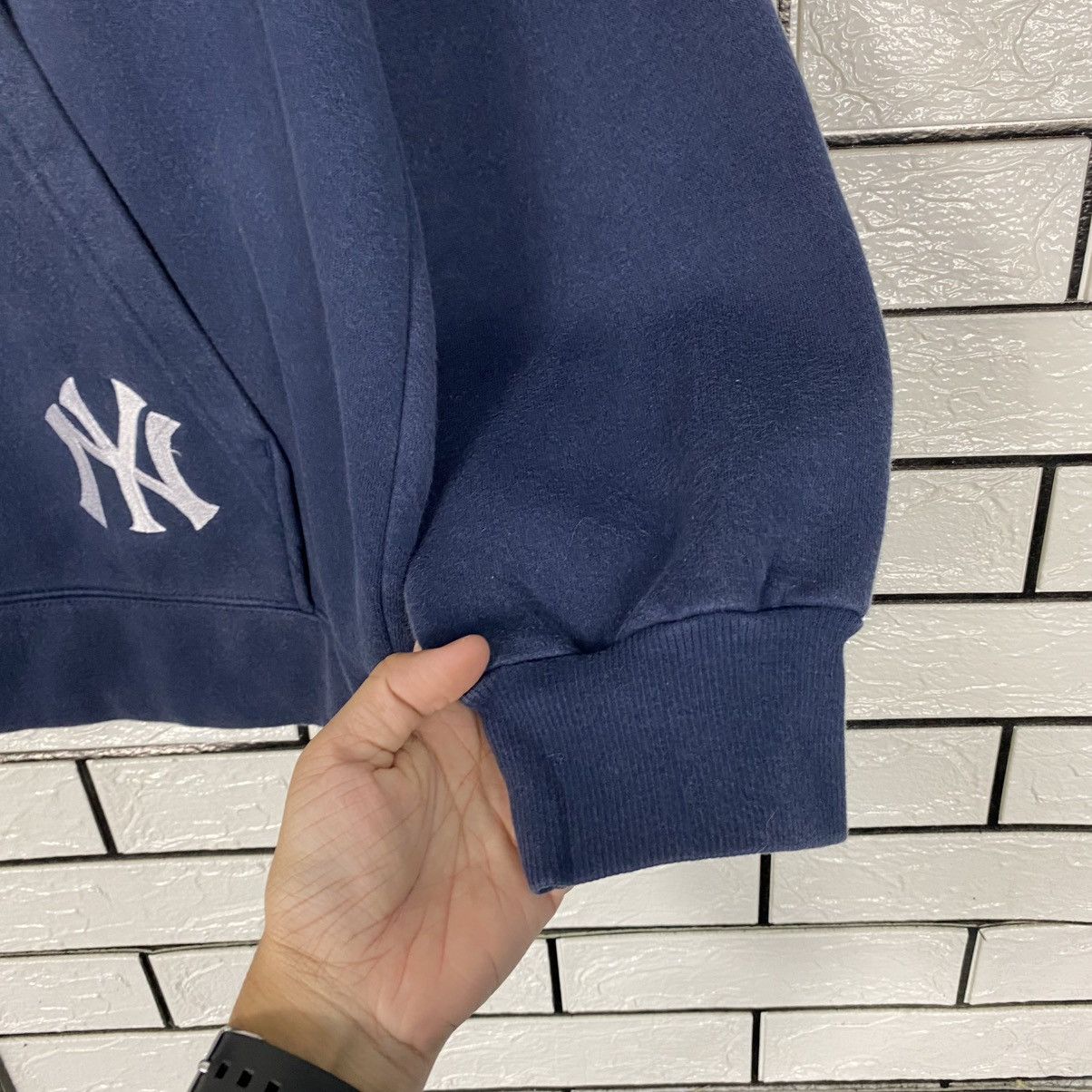 Nike 🔥SUN FADED DISTRESSED HOODIE NIKE MLB NEW YORK Size US M / EU 48-50 / 2 - 14 Thumbnail