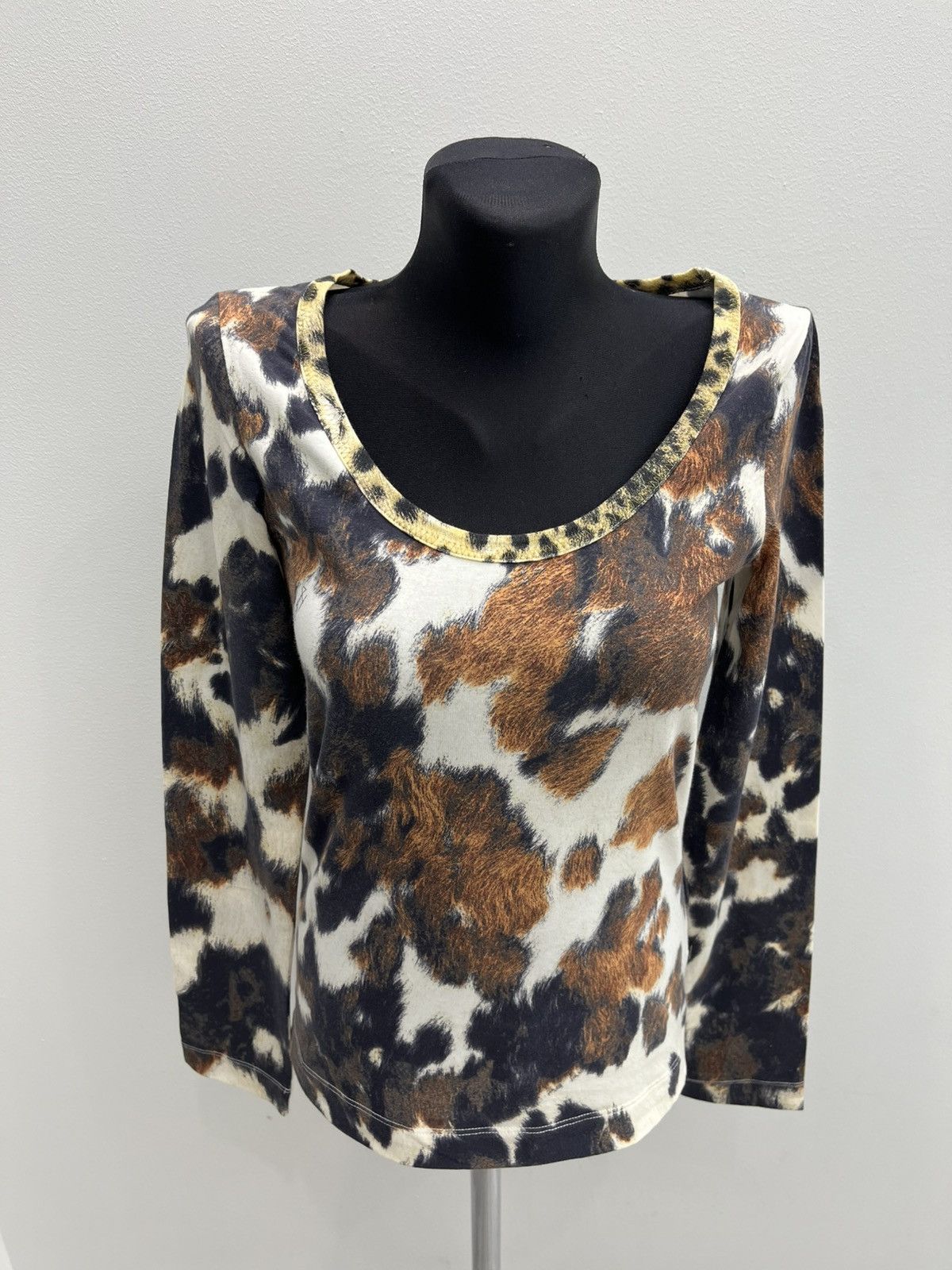 Just Cavalli Vintage Just Cavalli by Roberto Cavalli Tiger Leopard Top Size M / US 6-8 / IT 42-44 - 1 Thumbnail