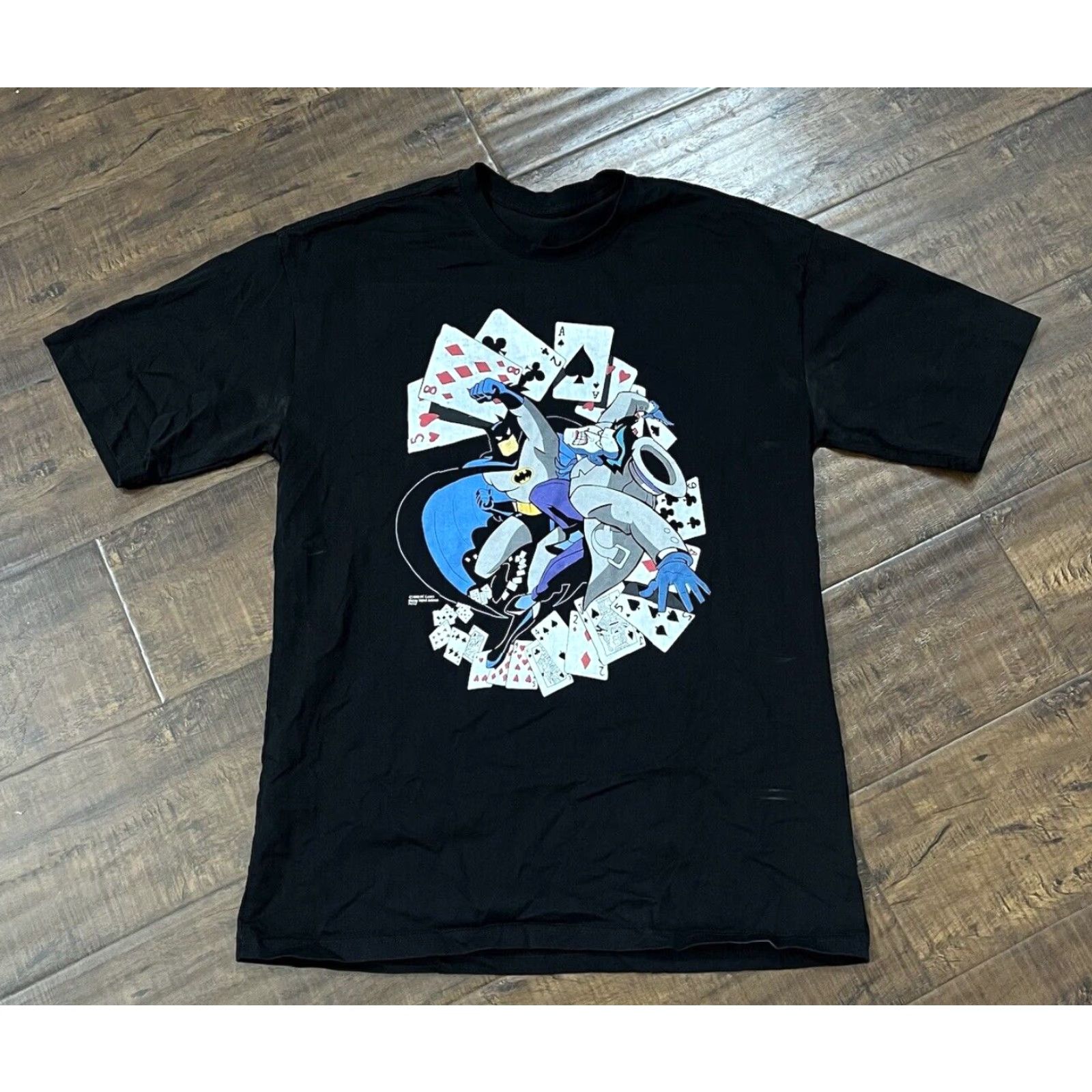 DC Comics VINTAGE Batman The Animated Series DC Comics T-Shirt Mens Medium Short Sleeve Black Joker Comic 1993 Size US M / EU 48-50 / 2 - 2 Thumbnail