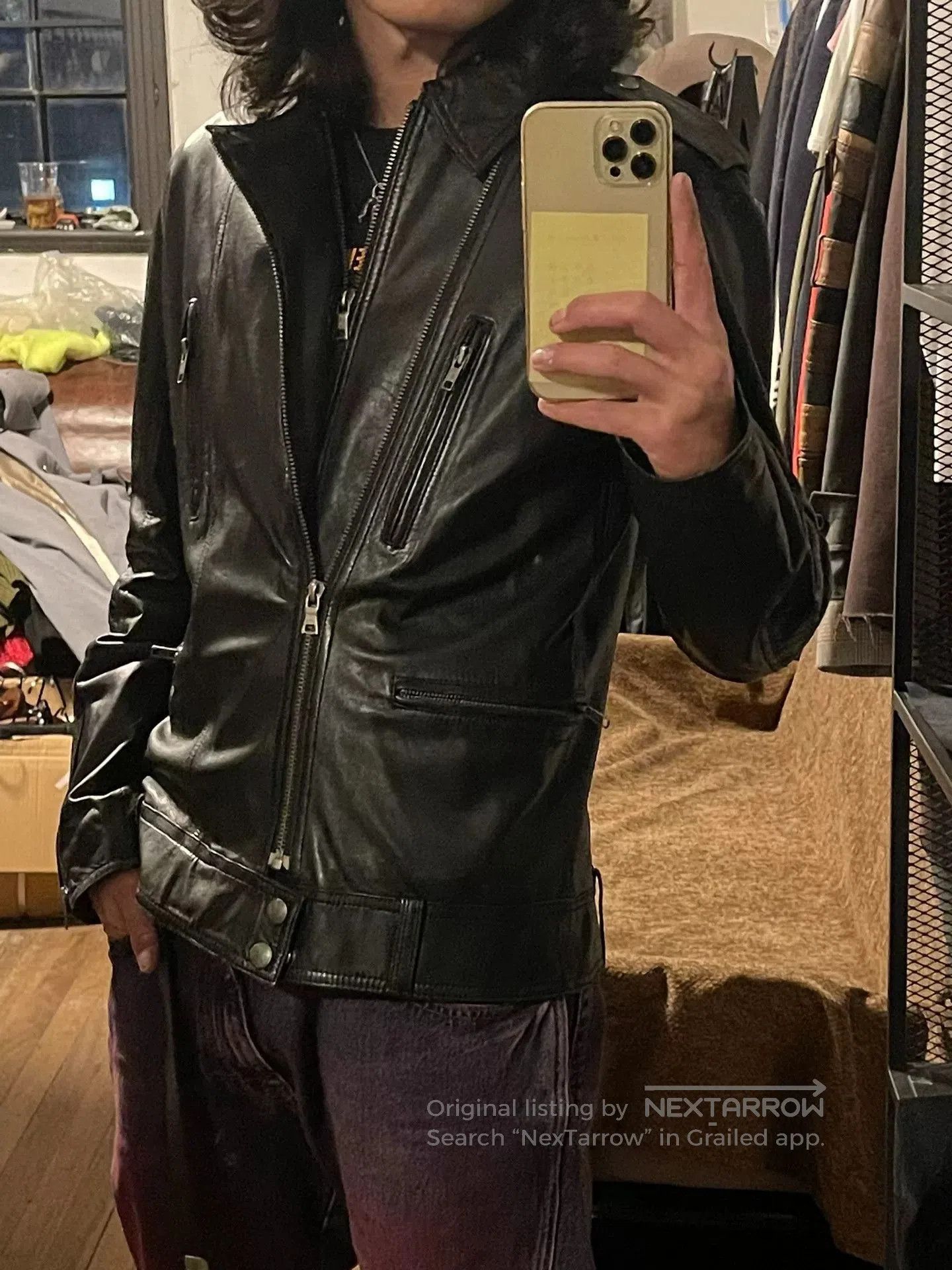 Jean Paul Gaultier jean paul gaultier leather biker jacket. Size US XXL / EU 58 / 5 - 8 Thumbnail
