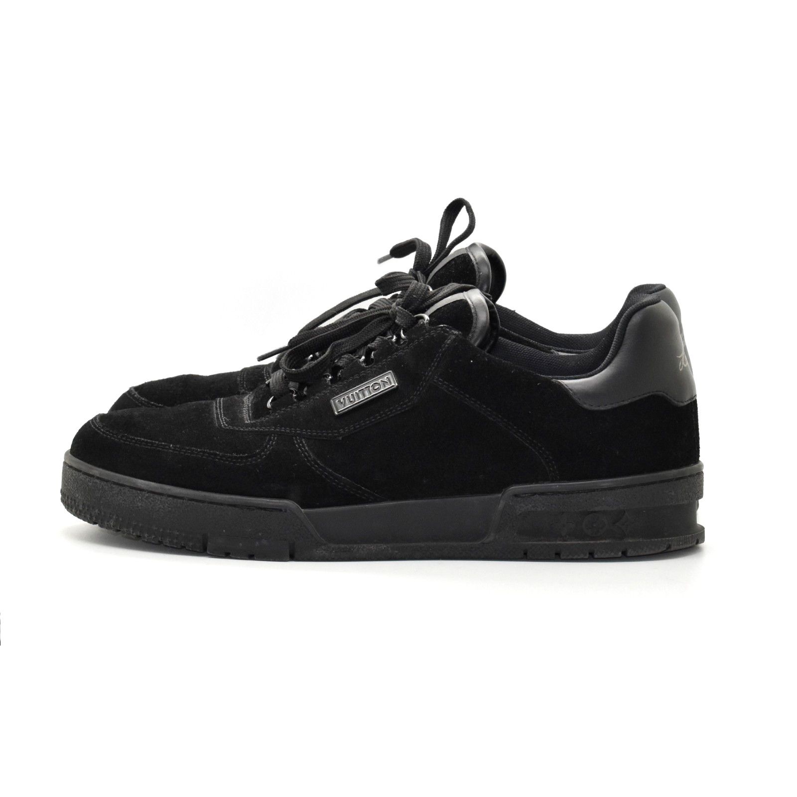 Louis Vuitton LOUIS VUITTON Black Suede & Leather Sneakers Size 6.5 Size US 7.5 / EU 40-41 - 2 Thumbnail