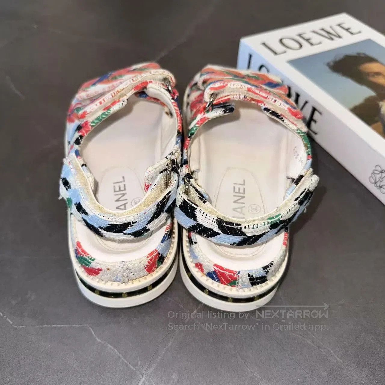 Chanel CHANEL Colorful Strappy Platform Sandals. Size US 5 / IT 35 - 2 Thumbnail
