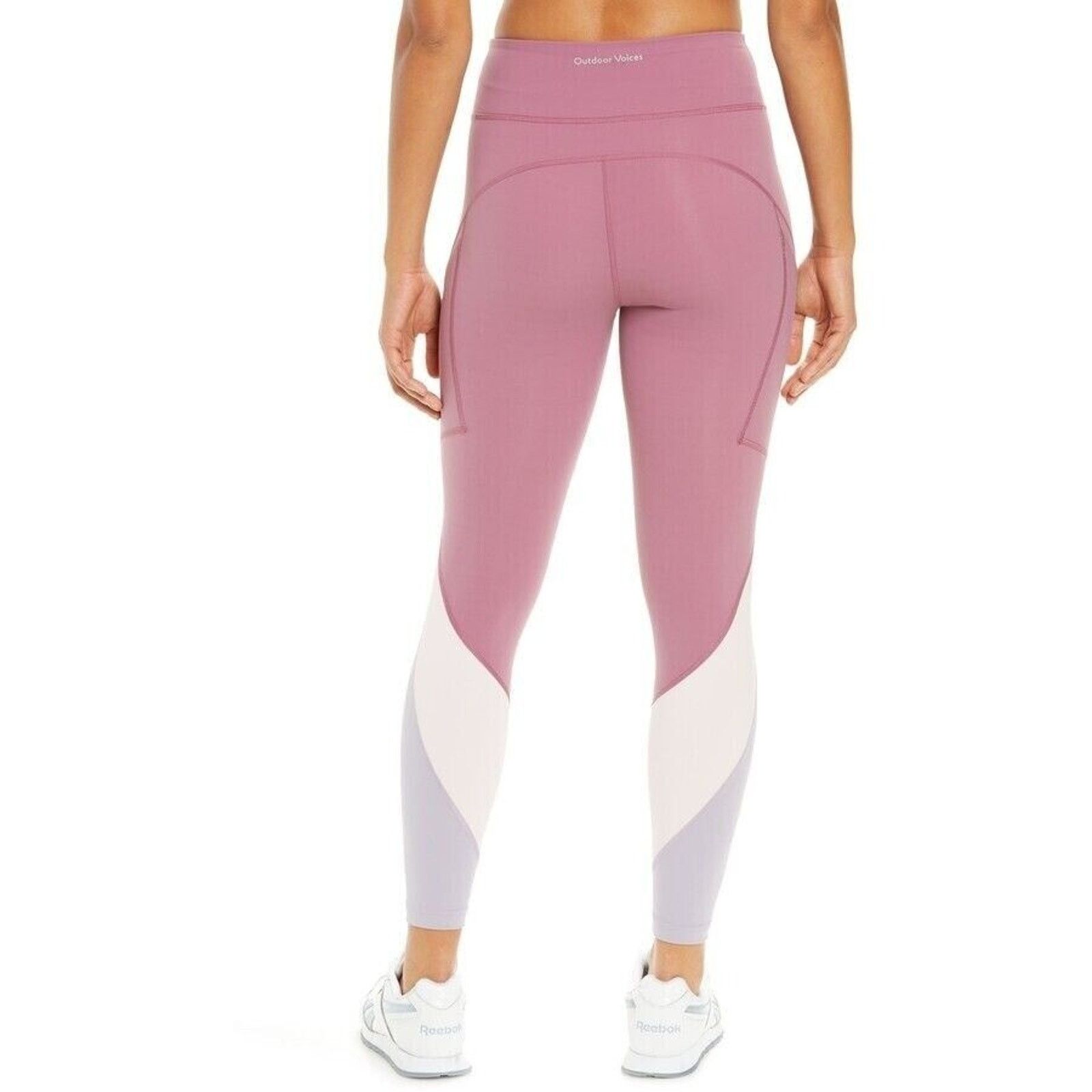 Outdoor Voices Outdoor Voices Womens Purple Zoom High Waist 7/8 Leggings S Size 23" - 2 Thumbnail