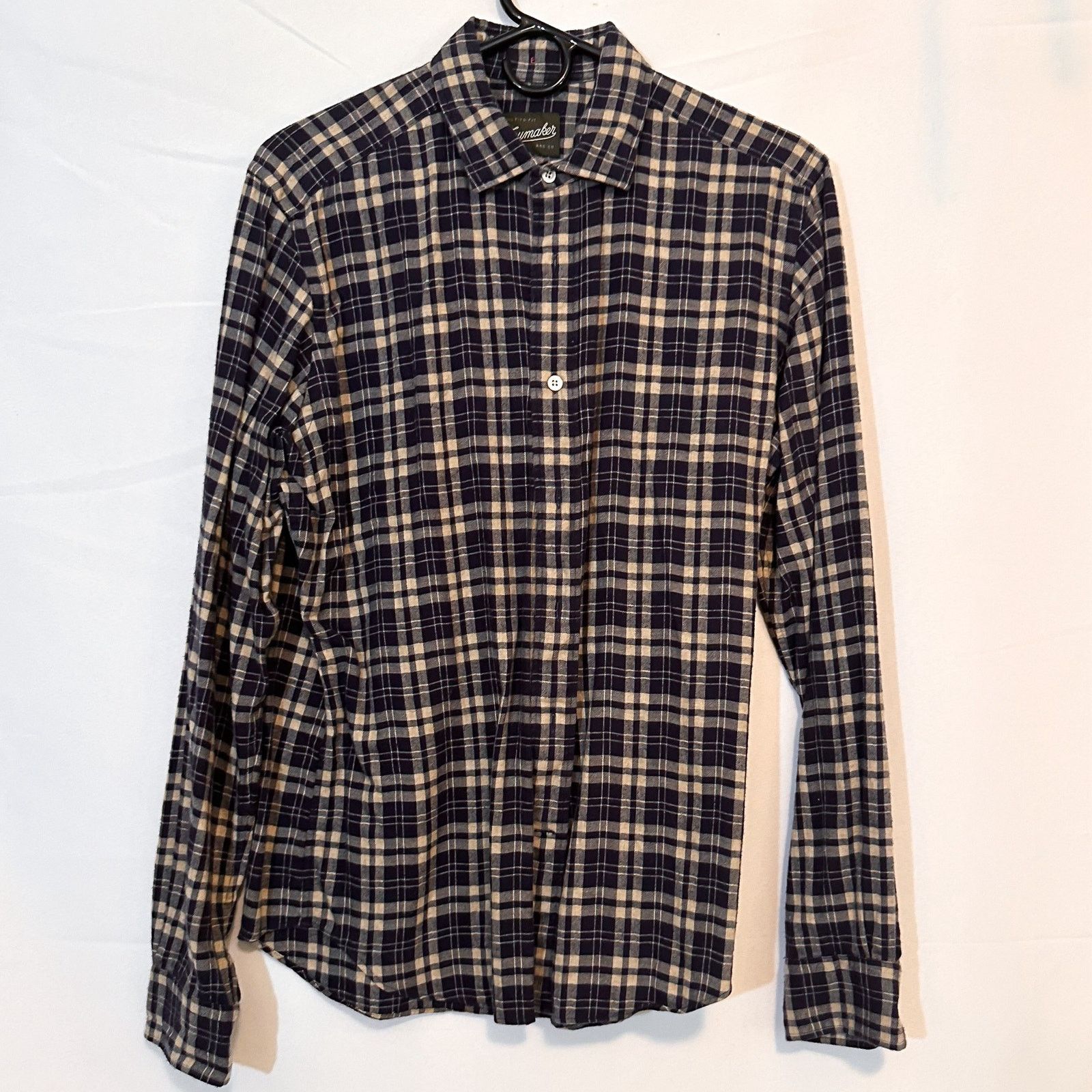 Trumaker TRUMAKER Blue Plaid Flannel Long Sleeve Button Down Sz. L Size US L / EU 52-54 / 3 - 1 Thumbnail