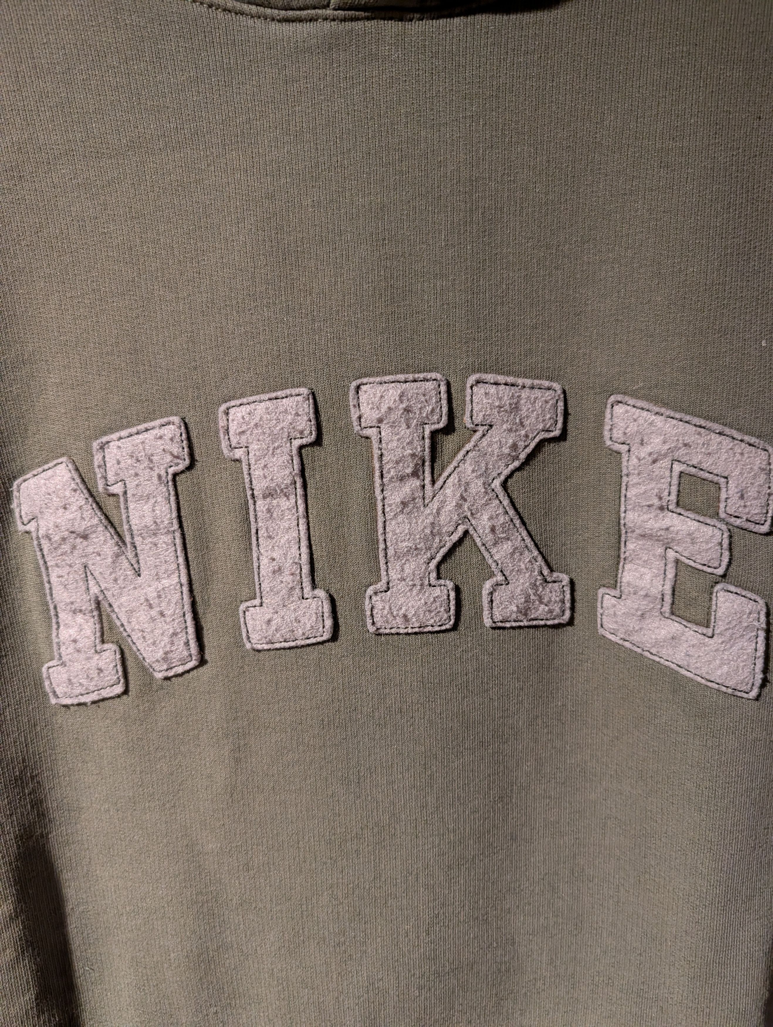 Nike Y2K Nike Spellout Applique Pullover Sweatshirt Hoodie Faded Size US L / EU 52-54 / 3 - 2 Thumbnail