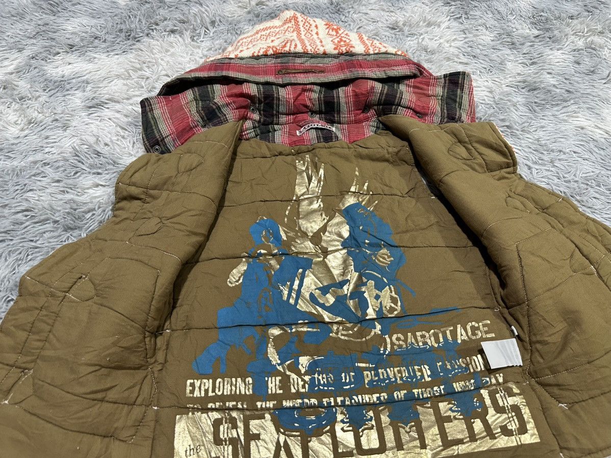 W&LT 🔥Y2K Sabotage Sleeveless Hoodie Paul Harvey Era Rave Size US XS / EU 42 / 0 - 4 Thumbnail