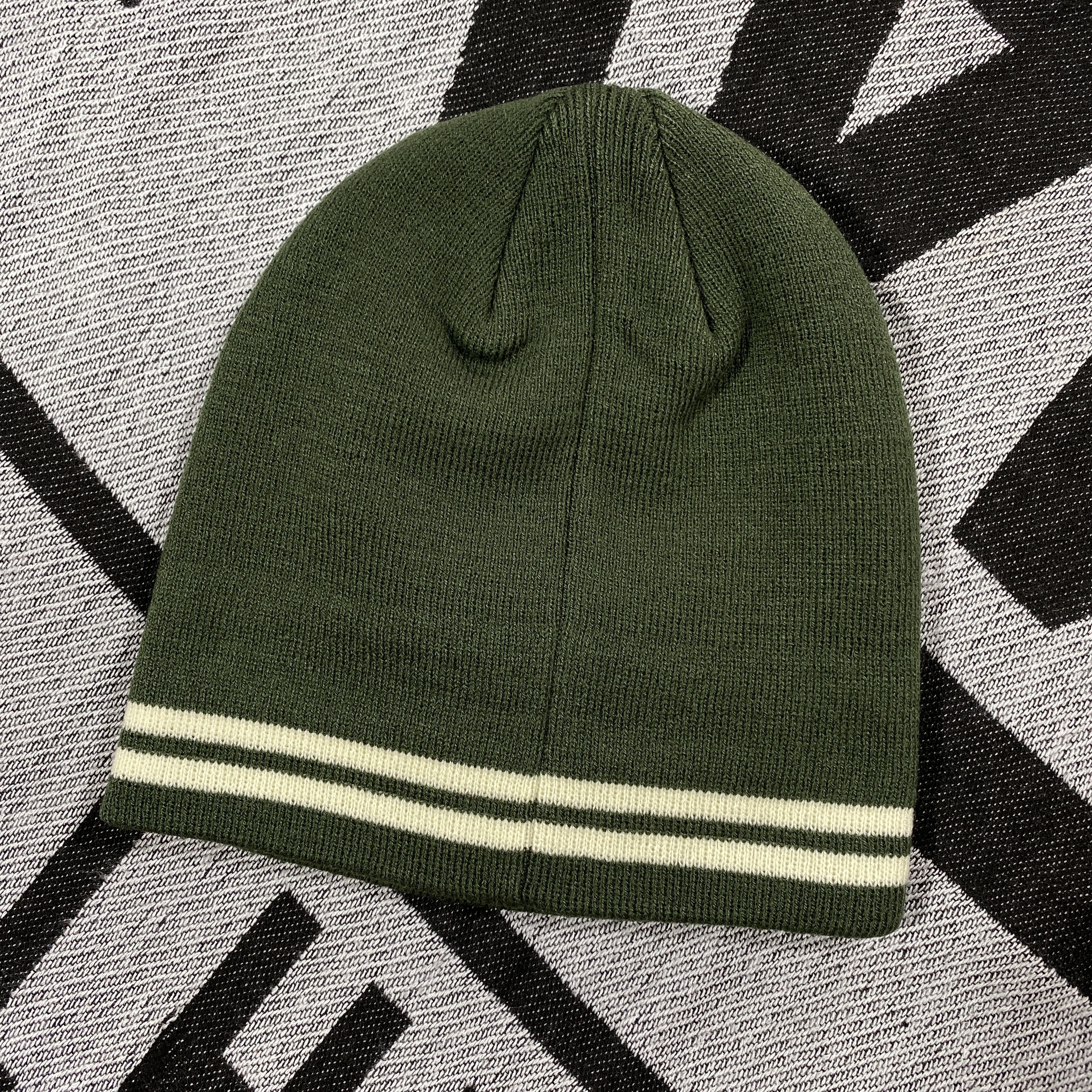 Stussy STUSSY STRIPE SKULLCAP BEANIE HAT • DARK GREEN Size ONE SIZE - 2 Thumbnail