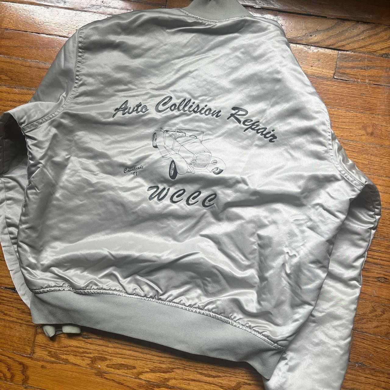 Vintage 1980s chain stitched auto repair bomber jacket Size US L / EU 52-54 / 3 - 2 Thumbnail