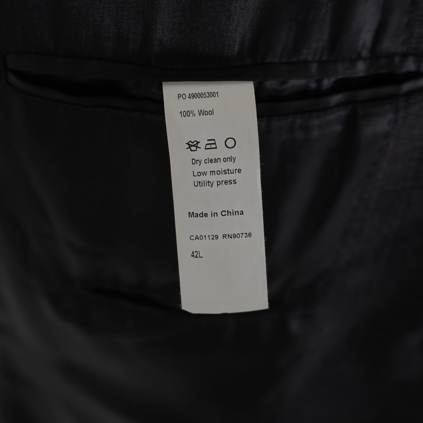 Calvin Klein Calvin Klein Wool Gray Check W/ Purple Windowpane 2 Button B Size 42L - 9 Thumbnail