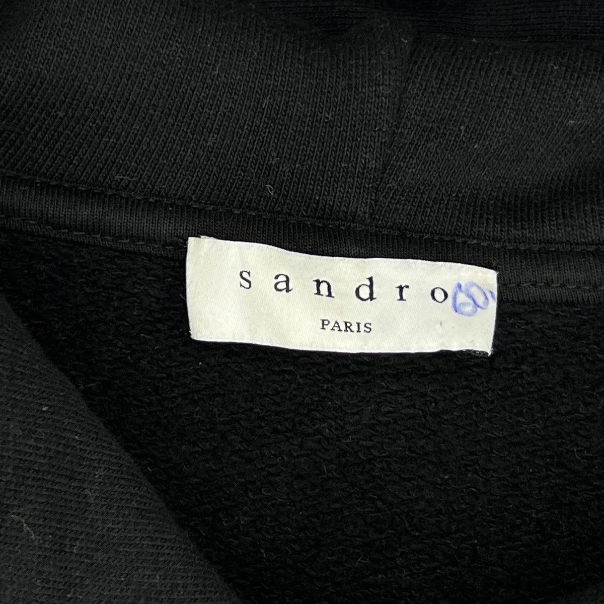 Sandro Sandro Paris Hoodie Sweatshirt Black Bear Logo Embroidered Size US M / EU 48-50 / 2 - 6 Thumbnail