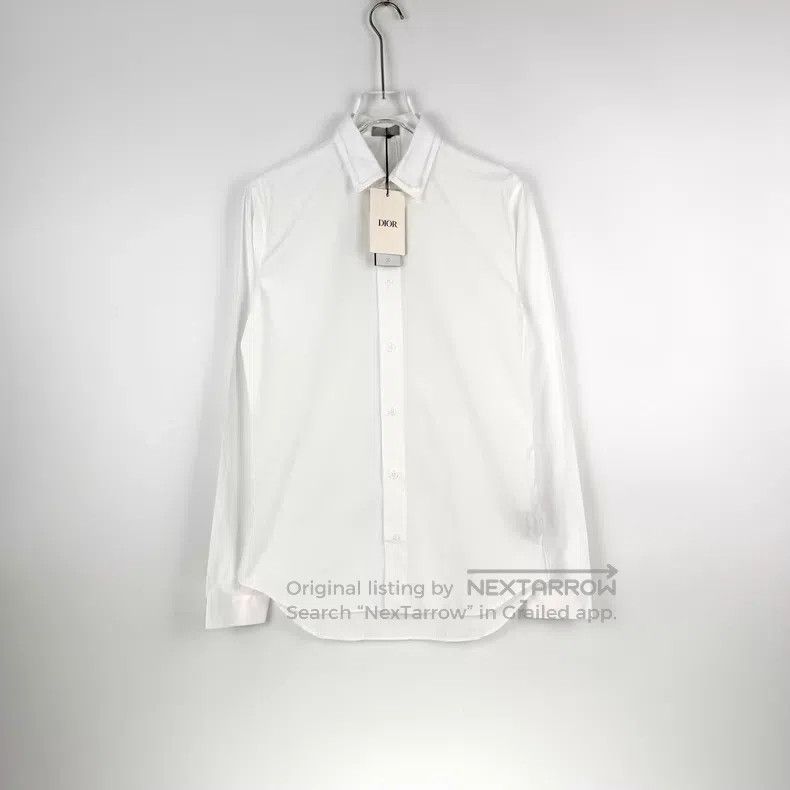 Dior Dior White double-collar design shirt Size XS / US 0-2 / IT 36-38 - 3 Thumbnail