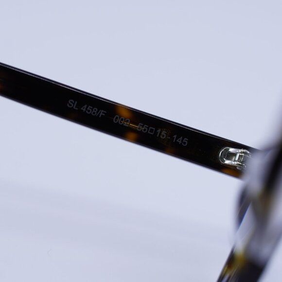 Saint Laurent Paris Saint Laurent SL458/F 002 Eyeglasses Dark Havana 55mm Size ONE SIZE - 7 Thumbnail