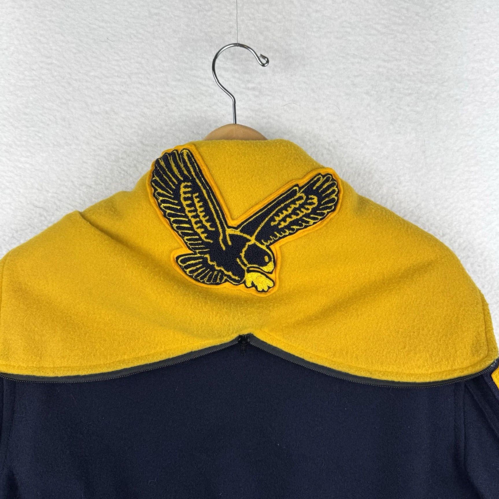 Vintage VINTAGE 80s Skookum Letterman Varsity Jacket Size 42 Zip Hood Eagle Chain Stitch Size US XS / EU 42 / 0 - 3 Thumbnail