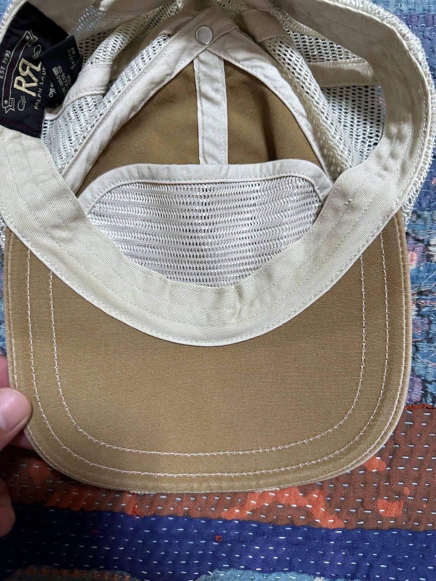 RRL Ralph Lauren rrl trucker hat mesh one size used Size ONE SIZE - 4 Thumbnail