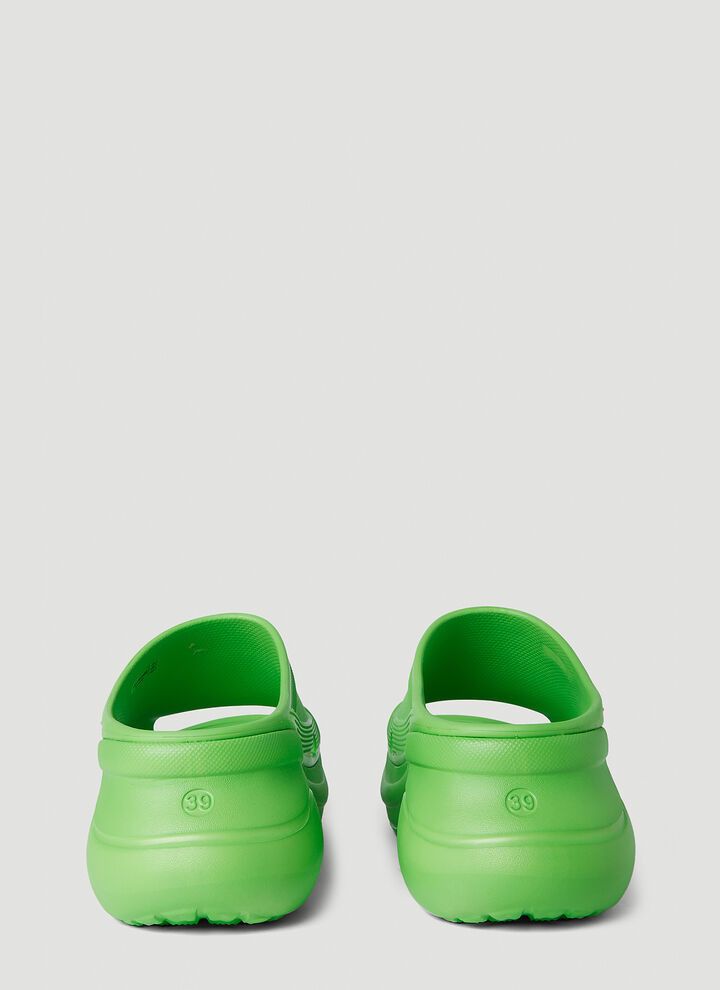 Balenciaga × Crocs o1la1rc1a0824 Pool Crocs Slide Sandal in Green Size US 9.5 / EU 42-43 - 4 Thumbnail