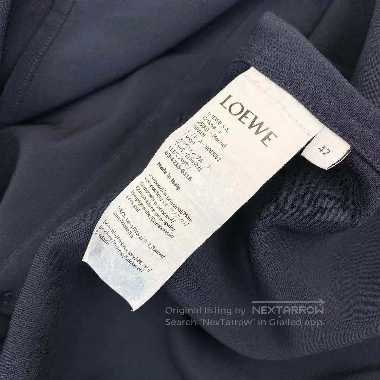 Loewe Loewe Embroidered logo short-sleeved shirt| Size M / US 6-8 / IT 42-44 - 4 Thumbnail